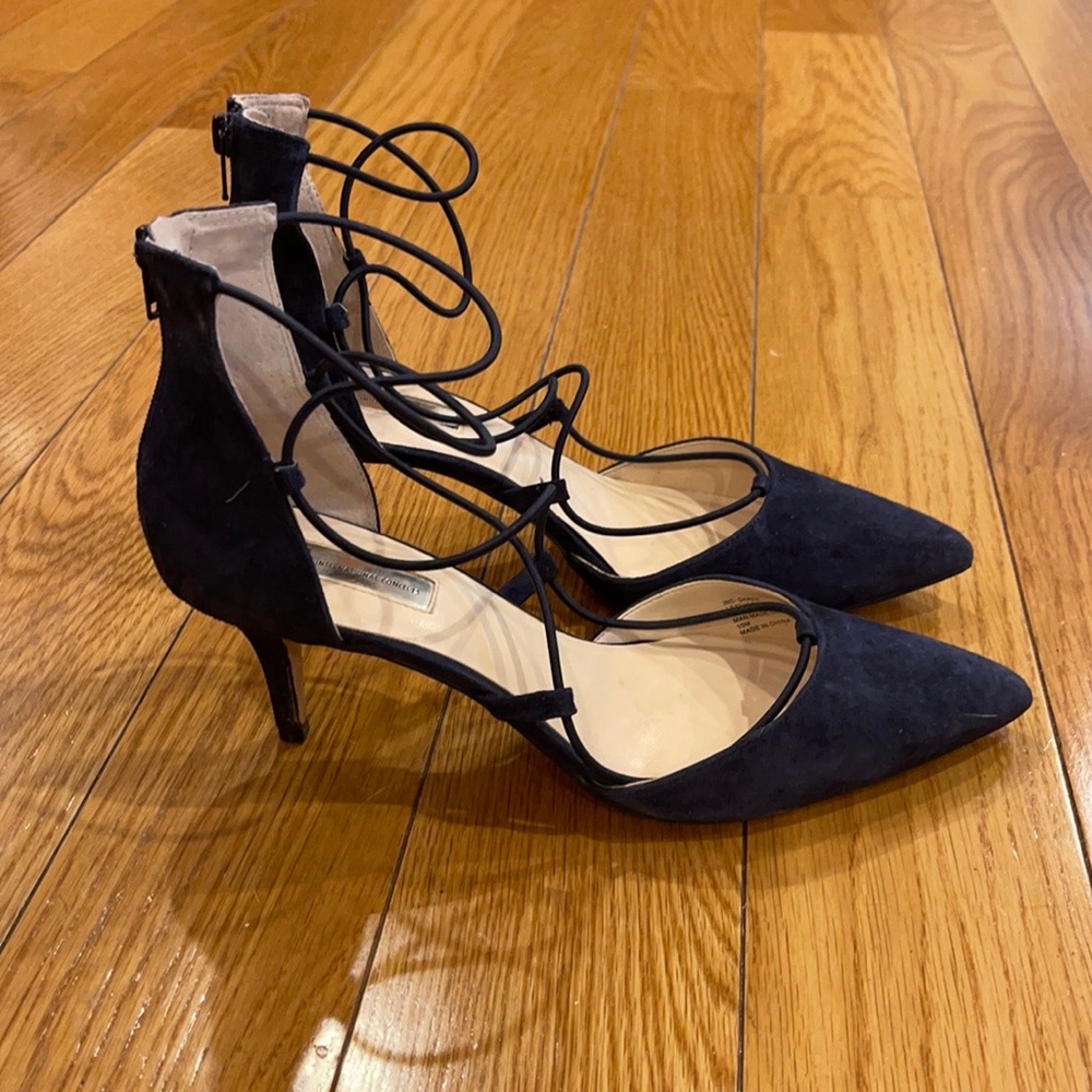 INC Navy Blue Heels size 10 WORN ONCE